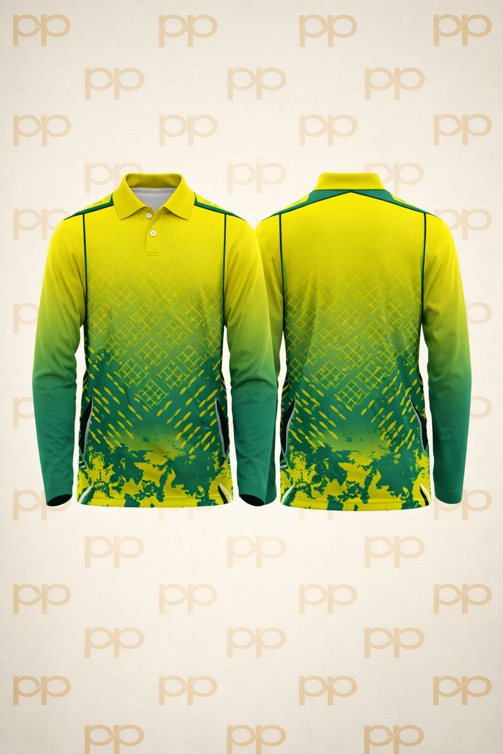 Custom Cricket Long Sleeve Golf Shirt