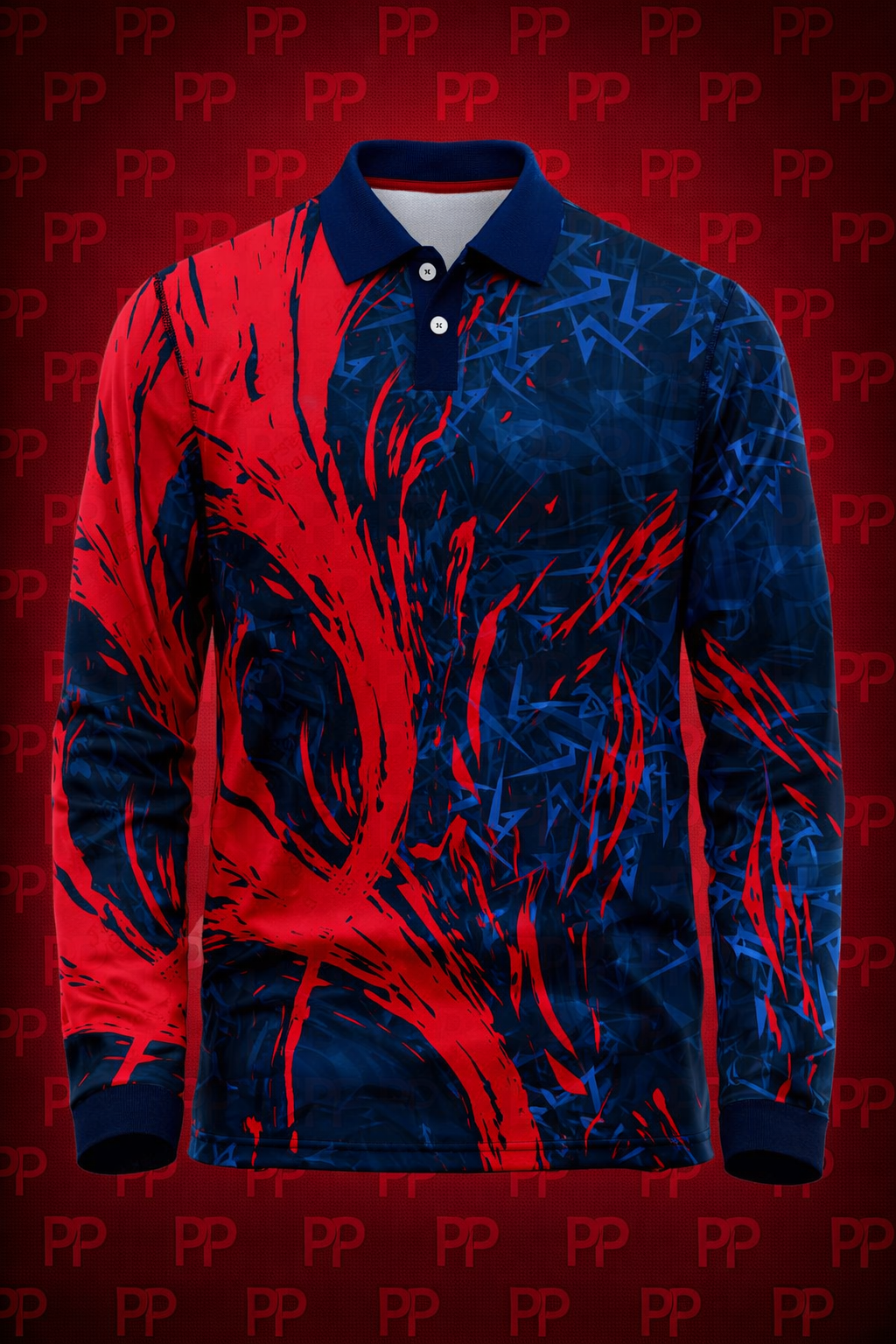 Custom Cricket Long Sleeve Golf Shirt