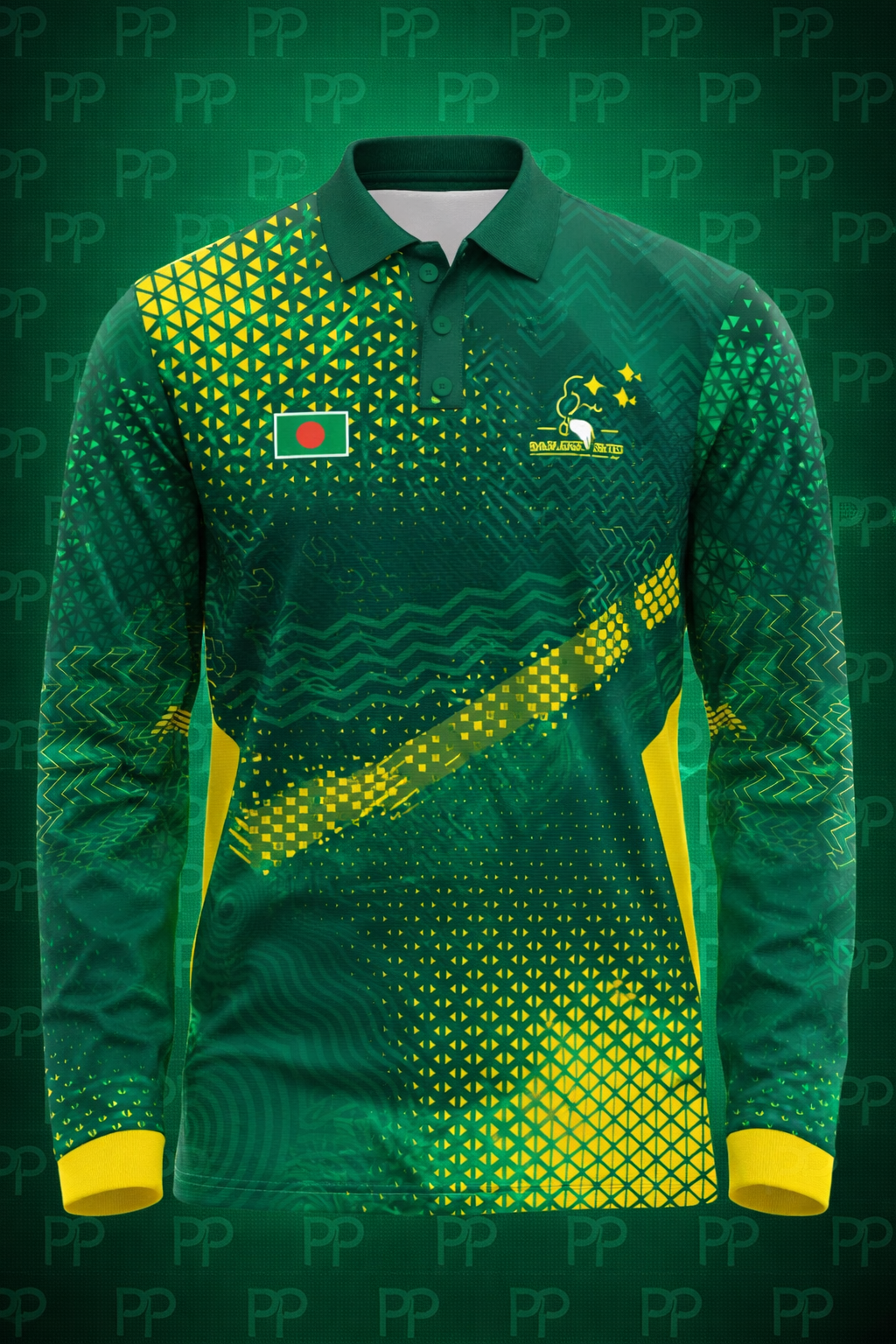 Custom Cricket Long Sleeve Golf Shirt