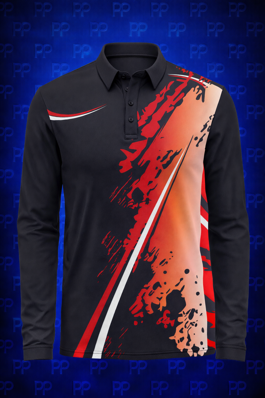 Custom Cricket Long Sleeve Golf Shirt