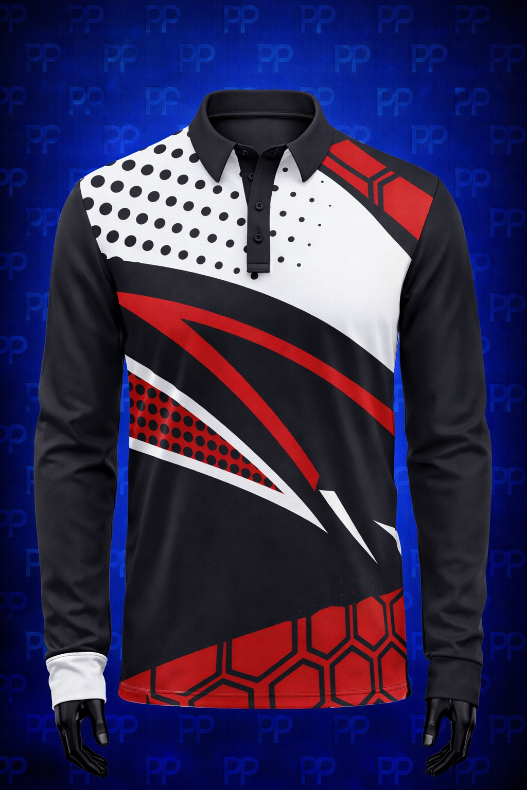 Custom Cricket Long Sleeve Golf Shirt