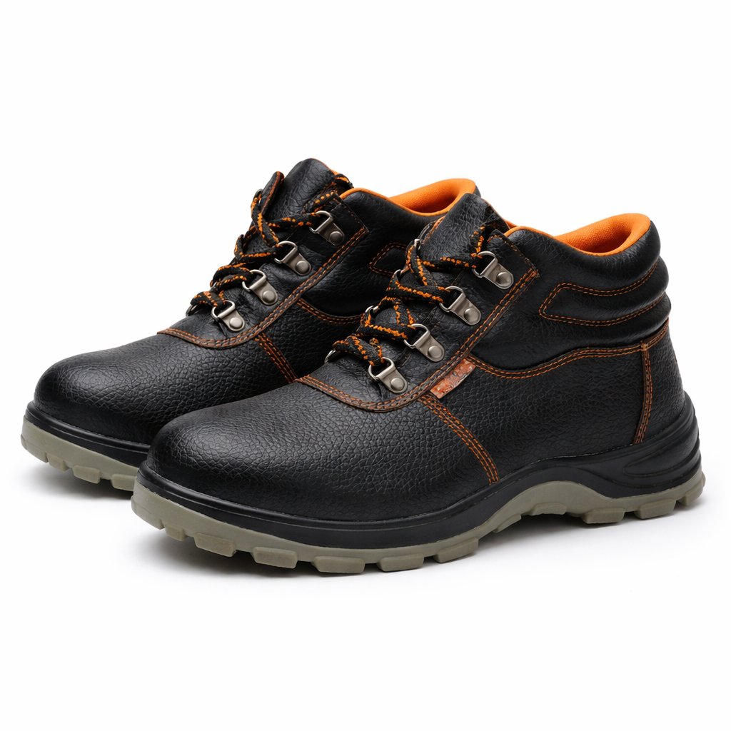 Steel Toe Safety Boots – Heavy Duty Industrial Work Shoes (Anti-Slip, Oil Resistant)