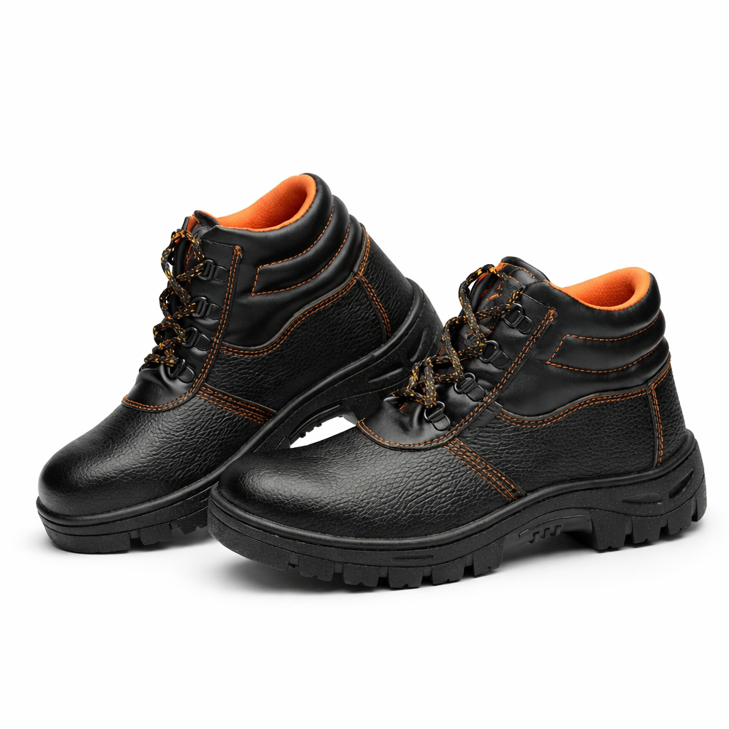 Steel Toe Safety Boots – Heavy Duty Industrial Work Shoes (Anti-Slip, Oil Resistant)