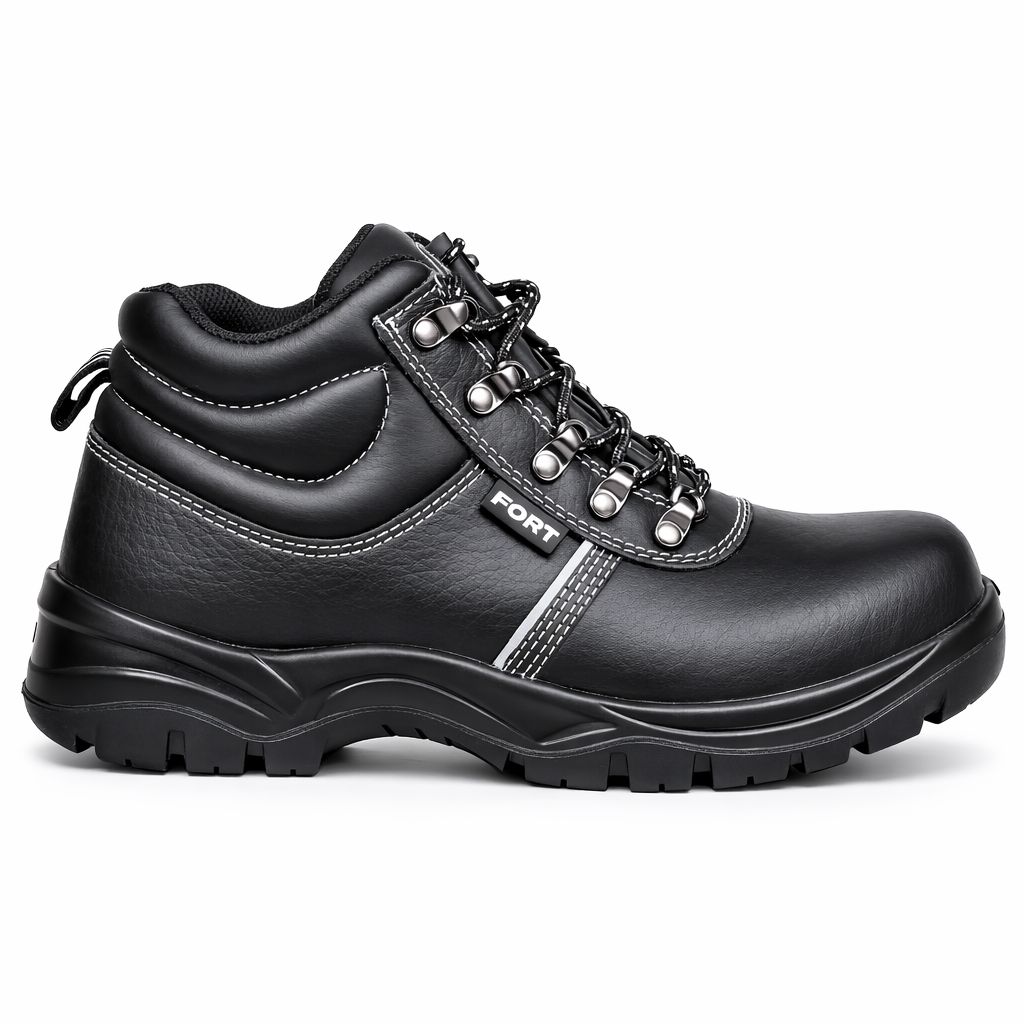 Steel Toe Safety Boots – Heavy Duty Industrial Work Shoes (Anti-Slip, Oil Resistant)