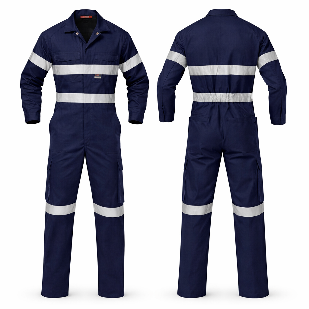 Industrial Coveralls – Heavy Duty Work Overalls with Reflective Options (Multi-Color)