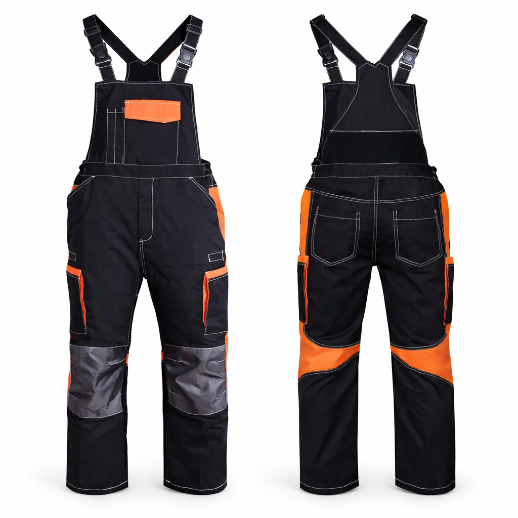 High Visibility Work Bib Overalls – Heavy Duty Industrial Safety Dungarees (Multi-Color Options)