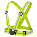 High Visibility Reflective Safety Harness Vest – Adjustable Elastic Workwear Straps (Multi-Color)