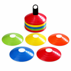 Sports Training Marker Cones – Flexible Agility Disc Cones (Multi-Color Set)