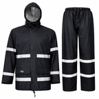 Reflective Rain Suit – Waterproof Jacket & Pants Set (High Visibility Workwear)