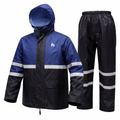 Reflective Rain Suit – Waterproof Jacket & Pants Set (High Visibility Workwear)