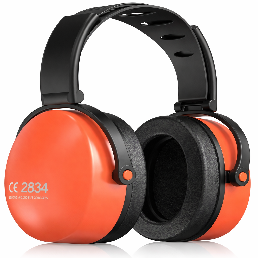 Industrial Ear Protection Earmuffs – Noise Reduction Safety Headphones (Adjustable)