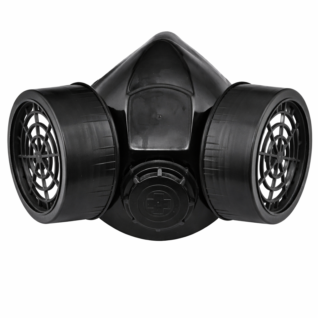 Dual Cartridge Respirator Mask – Industrial Dust & Chemical Protection Mask (Reusable)
