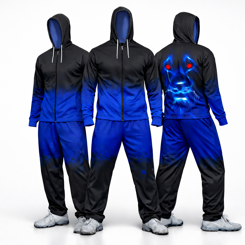 Custom Sublimation Hoodie Tracksuit
