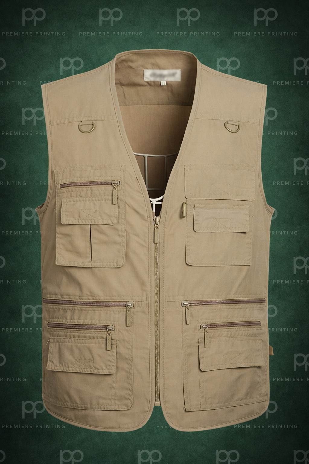 Custom Utility Vest, Branded & Printed